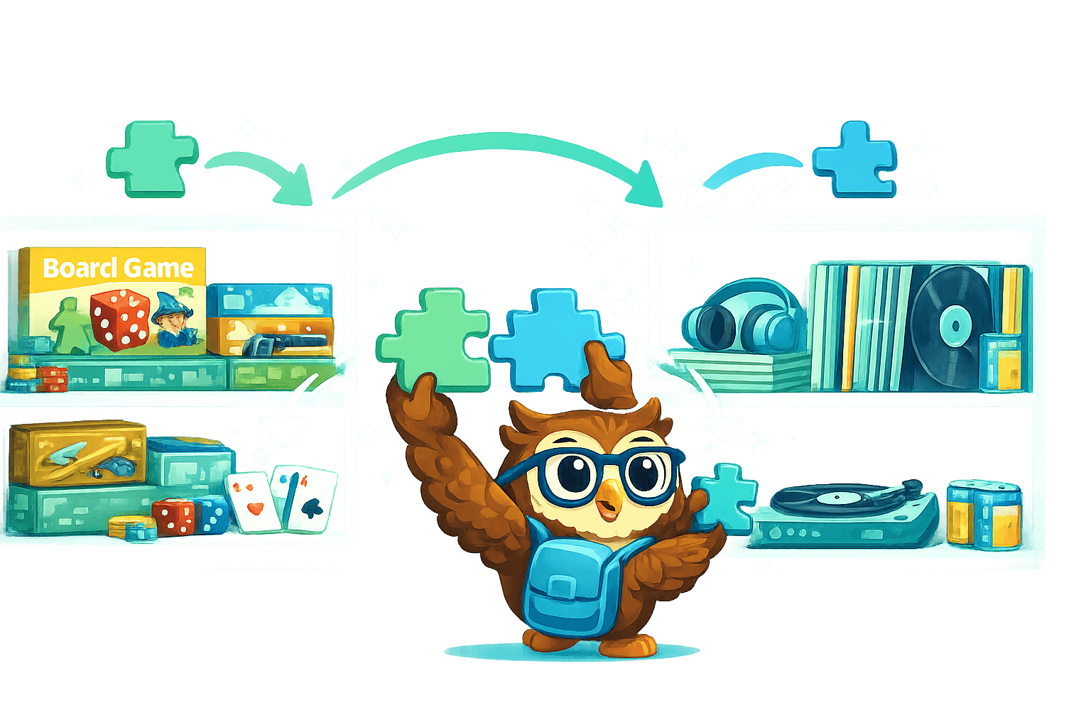 Інтеграція з BGG та Discogs