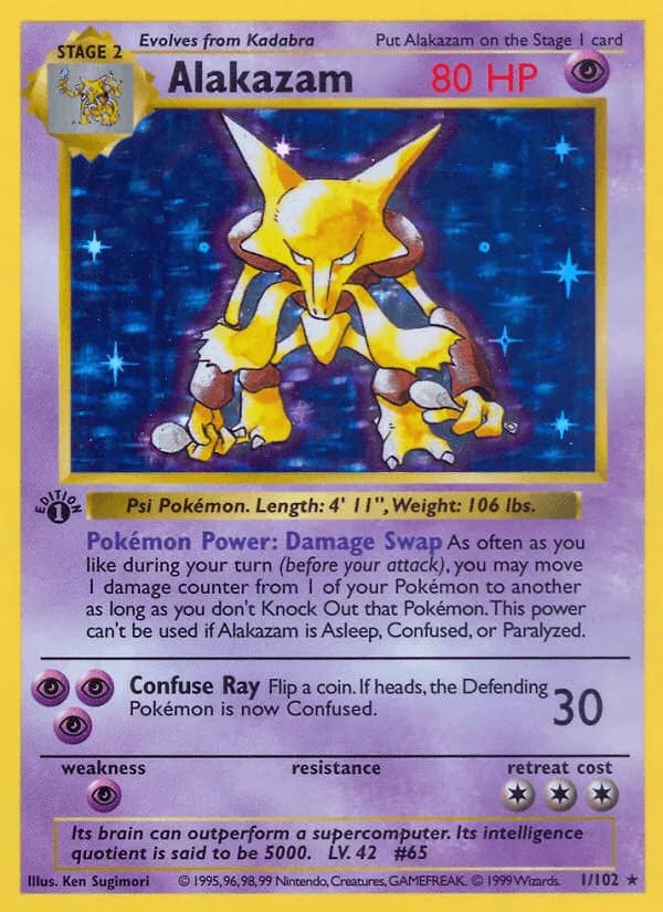 Base Set Pokemon Card Sample Collection